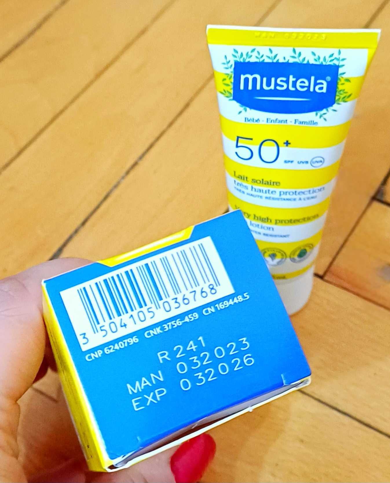 Нов Mustela Слънцезащитен лосион SPF 50+ UVB/UVA за лице и тяло 40 мл.
