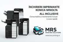 Închiriez imprimantă color Konica Minolta Bizhub C300i – doar 55€/lună