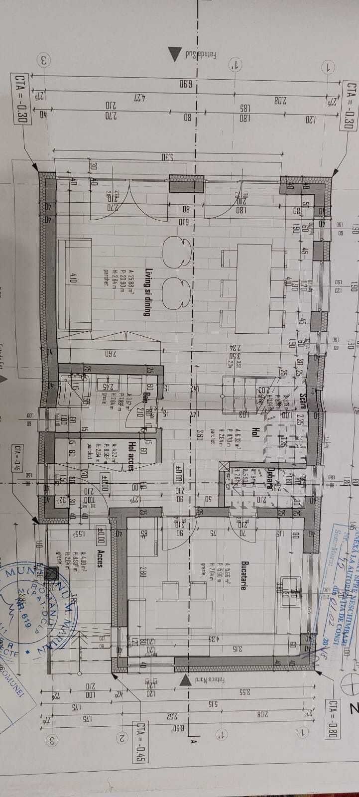 Teren str. Narciselor Floresti cu AC si proiect casa unifamiliala P+E