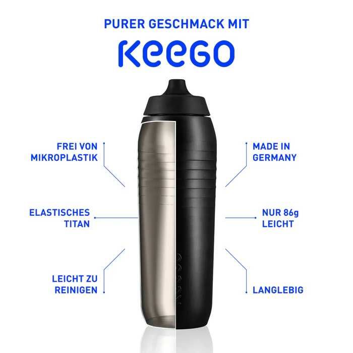 Bidon bicicleta Keego titanium