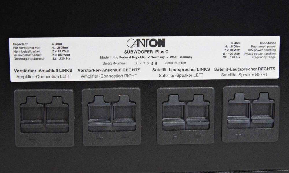 Subwoofer pasiv Canton Plus C