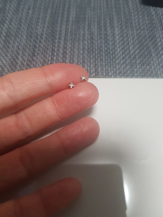 Златни обеци с диаманти Desire