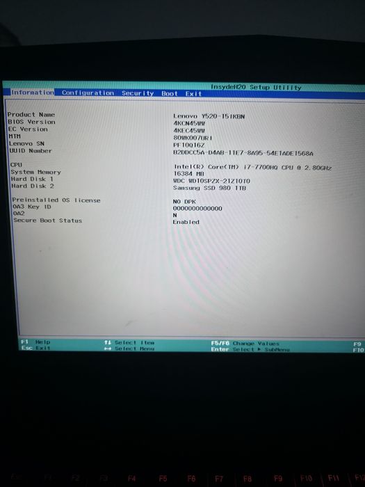 Laptop lenovo legion