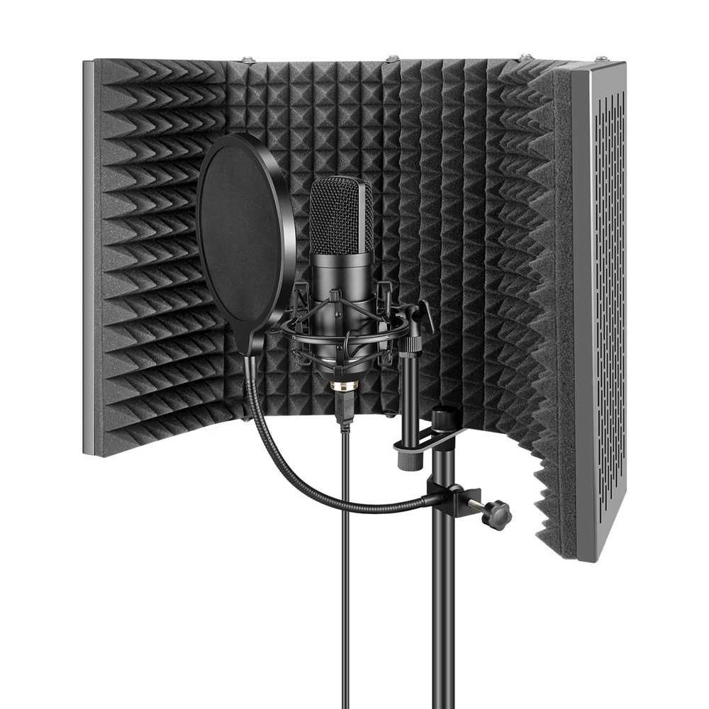 Ecran De Difuzie Mare 5 segmente, Filtru Reflexie Profesional Microfon