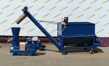 Amestecator orizontal 1000 l cu snec de descarcare Garanție 24 luni