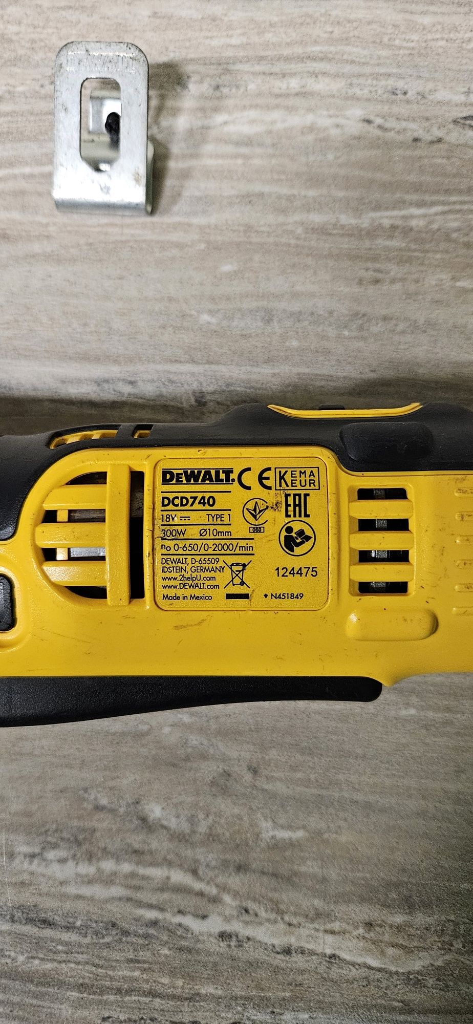 Dewalt Винтоверт Ъглов DCD740 18V