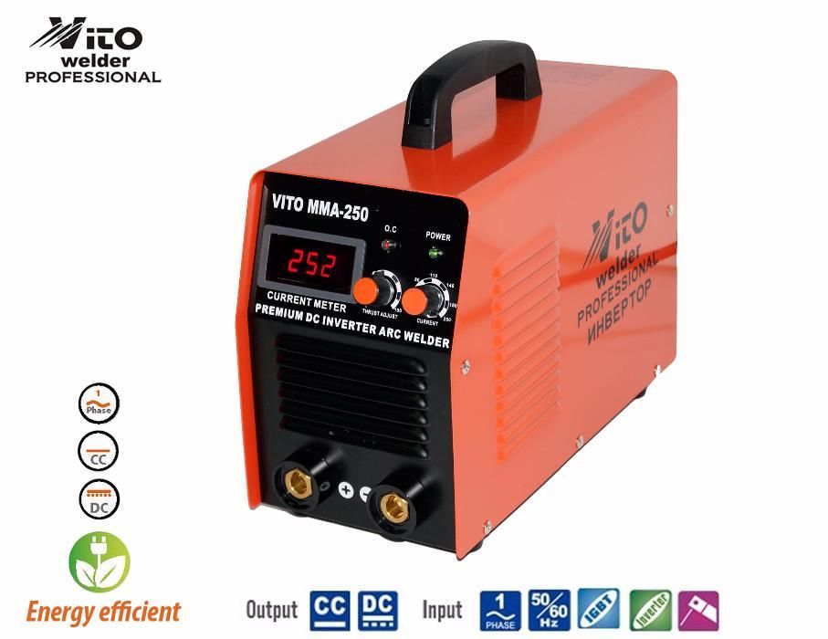 Професионални Инверторни електрожени VITO- ММА 250 с дигитален дисплей