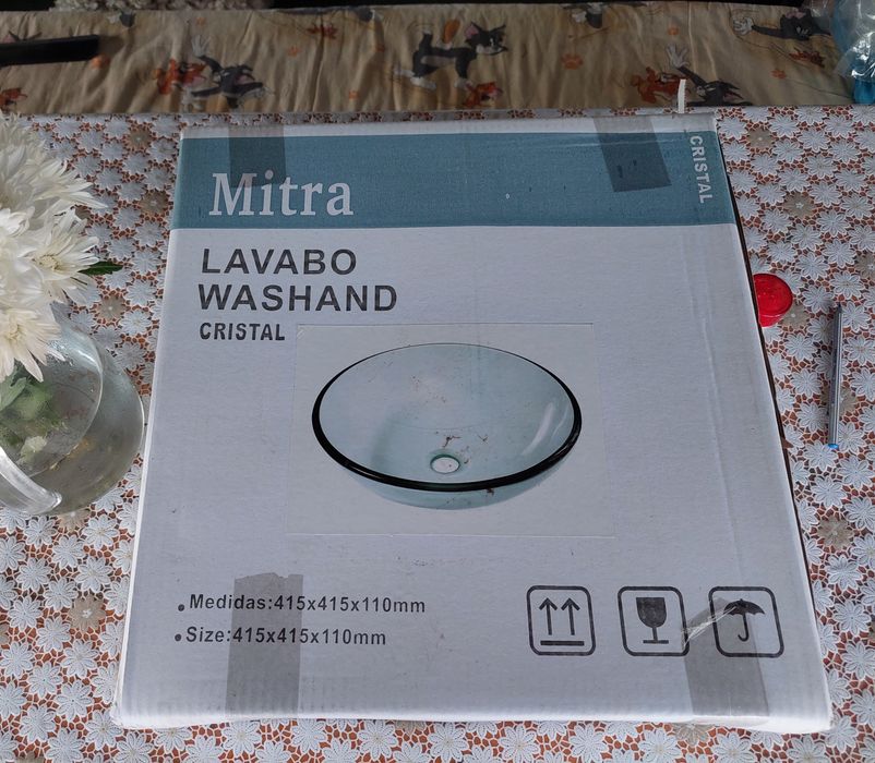 Chiuveta de blat incolora si alba Mitra - noua