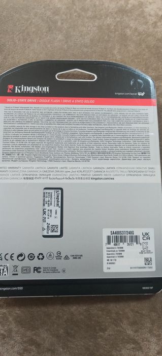 Solid-State Drive (SSD) Kingston A400, 240 GB