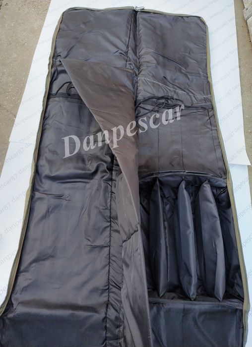 GEANTA HUSA pentru 4 lansete si 4 mulinete crap 208cm 3,90m din 2 buc