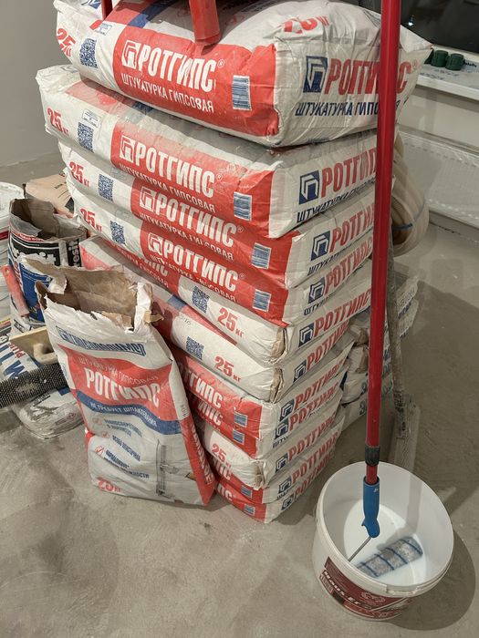 Ротгипс остатки после ремонта