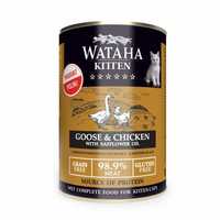 Conserva Wataha HUNT Kitten, 98.9% Carne, Cu Pui Si Gasca, 400g