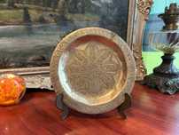 MA322 Farfurie decorativa de alama superba 200g 19,5 cm diametru