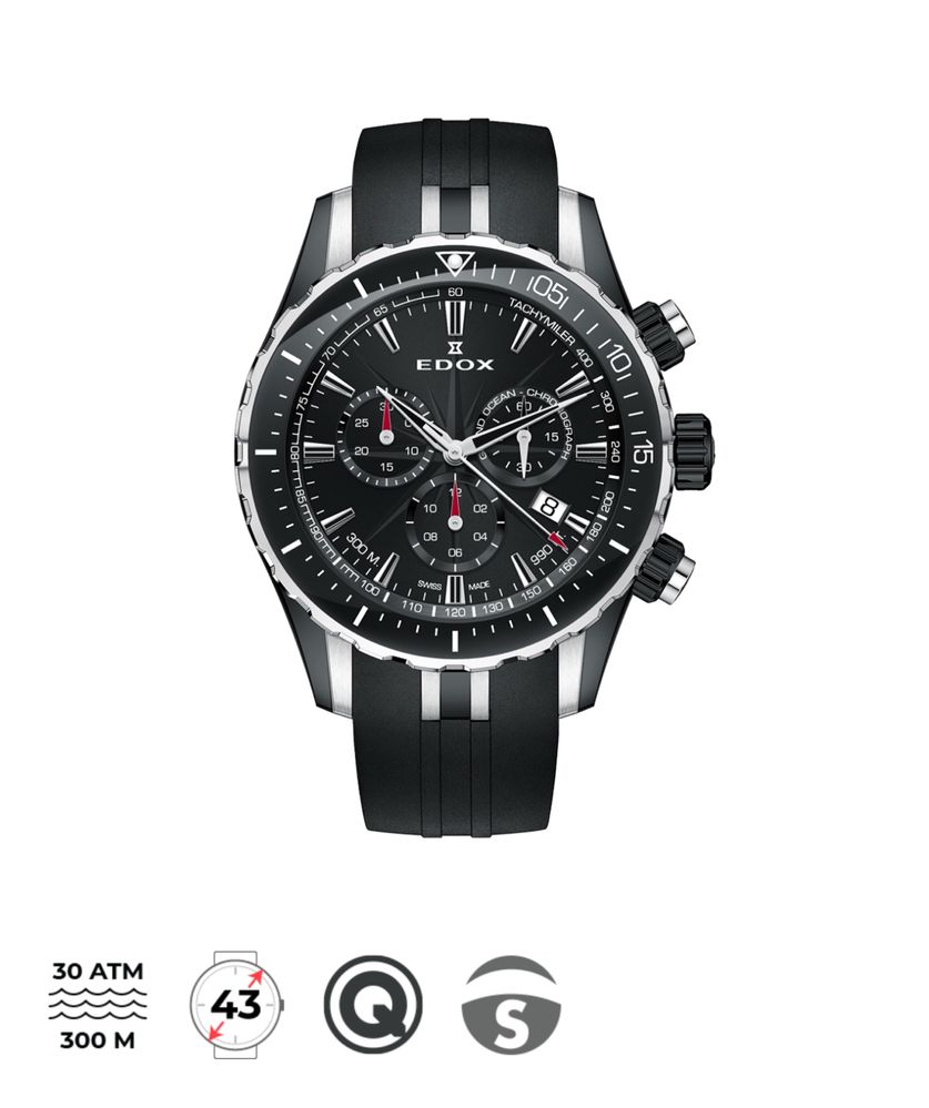 EDOX Grand Ocean Chronograph с 24м. Гаранция