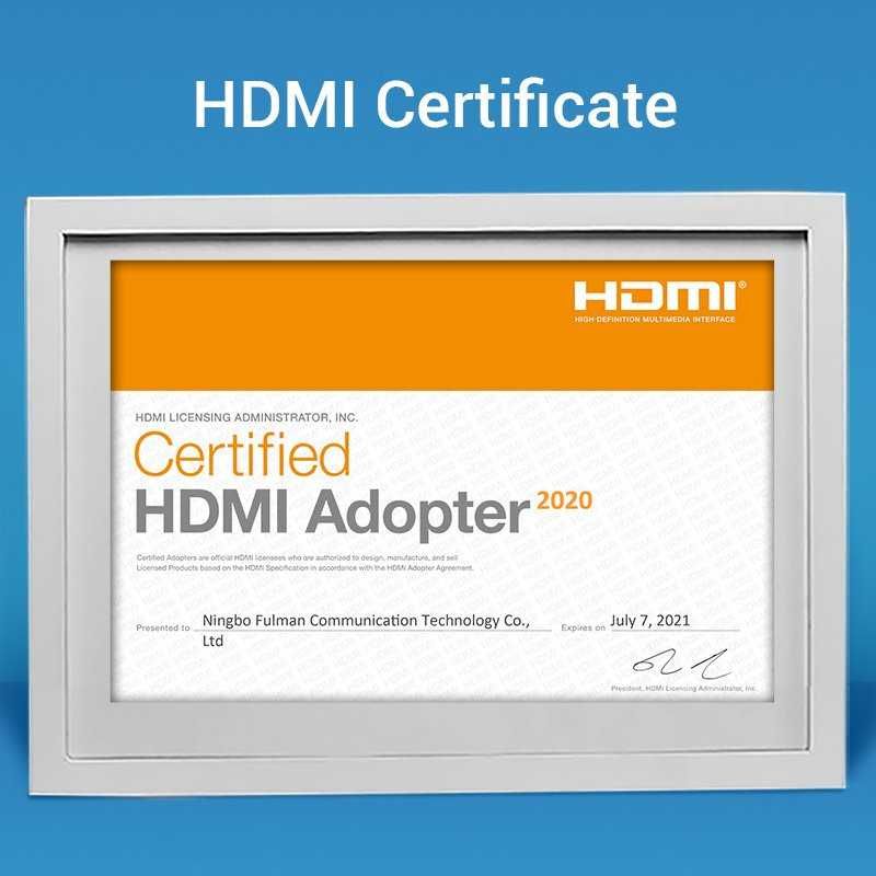 Адаптер HDMI прав ъгъл 90 градуса M/F - Vention-AIOB0