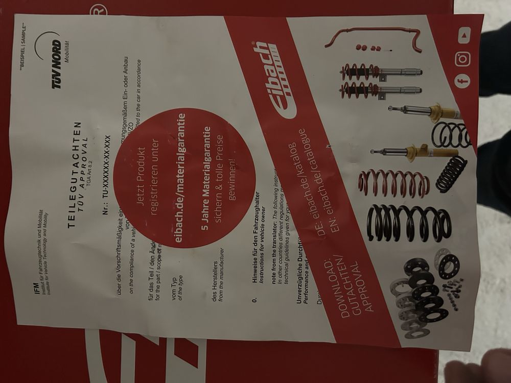 Спортни пружини Eibach Pro Kit
