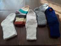 Детски плетени вълнени чорапи