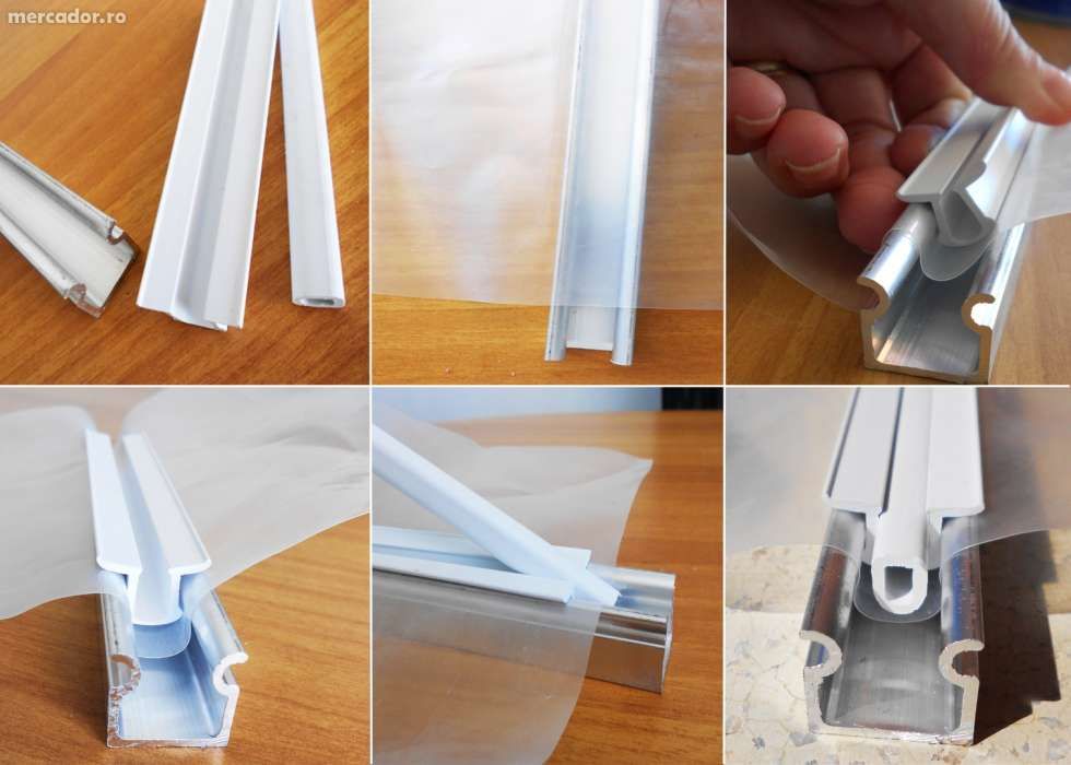 Profil aluminiu folie solar