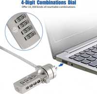 Защитна кабелна ключалка за лаптоп Комбинирана брава против кражба