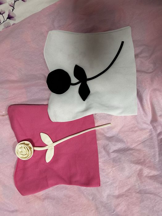 Топ с роза , потник с 3D цвете