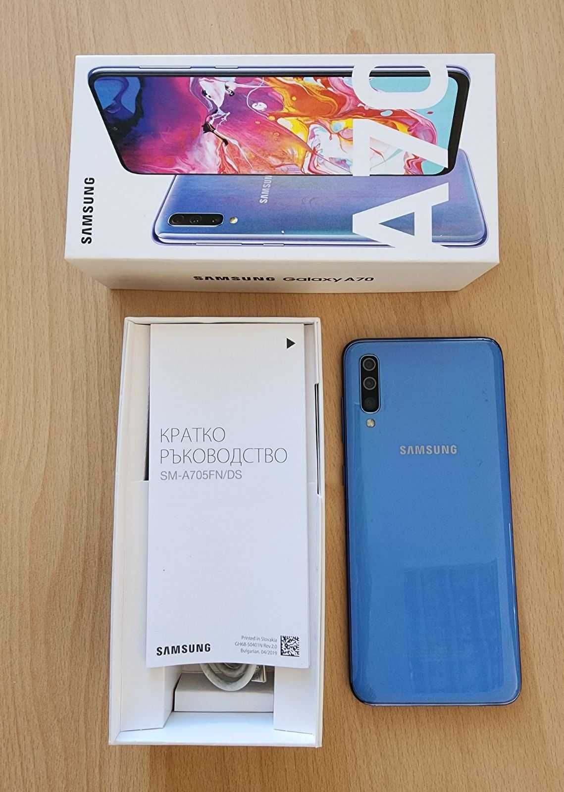 Смартфон Samsung Galaxy A70,Dual SIM,128GB,6GB RAM,4G/като нов/-300 лв