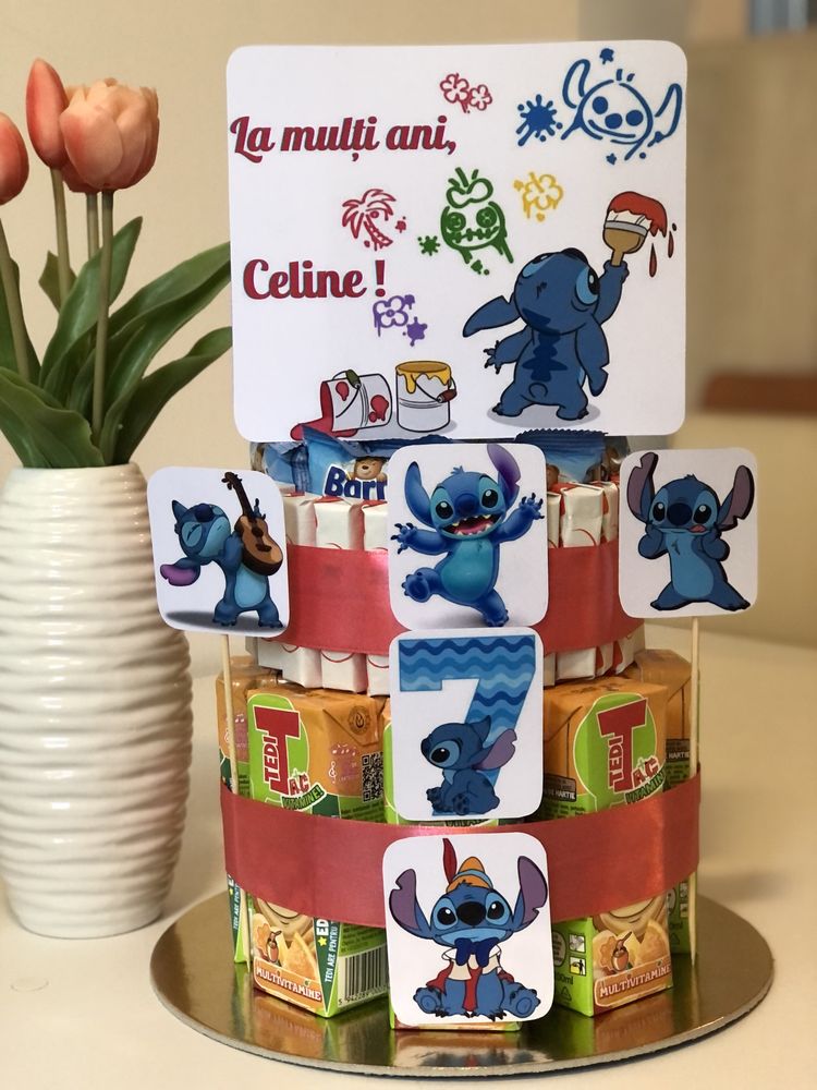 Tort din dulciuri ambalate, Barbie, Minecraft, Patrula Catelusilor