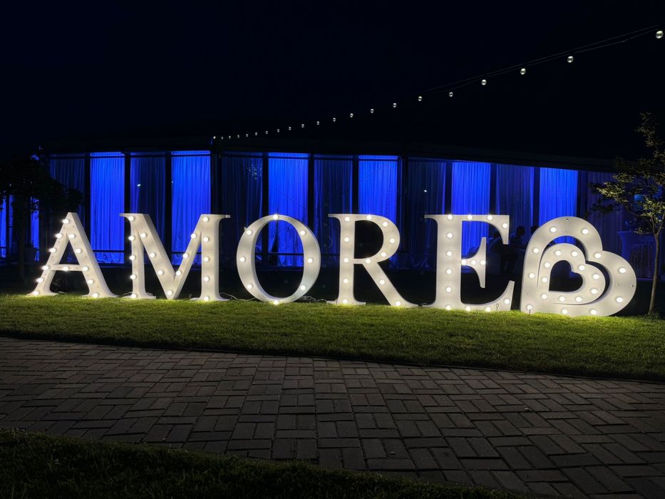 Litere volumetrice - photo corner - nunta - botez