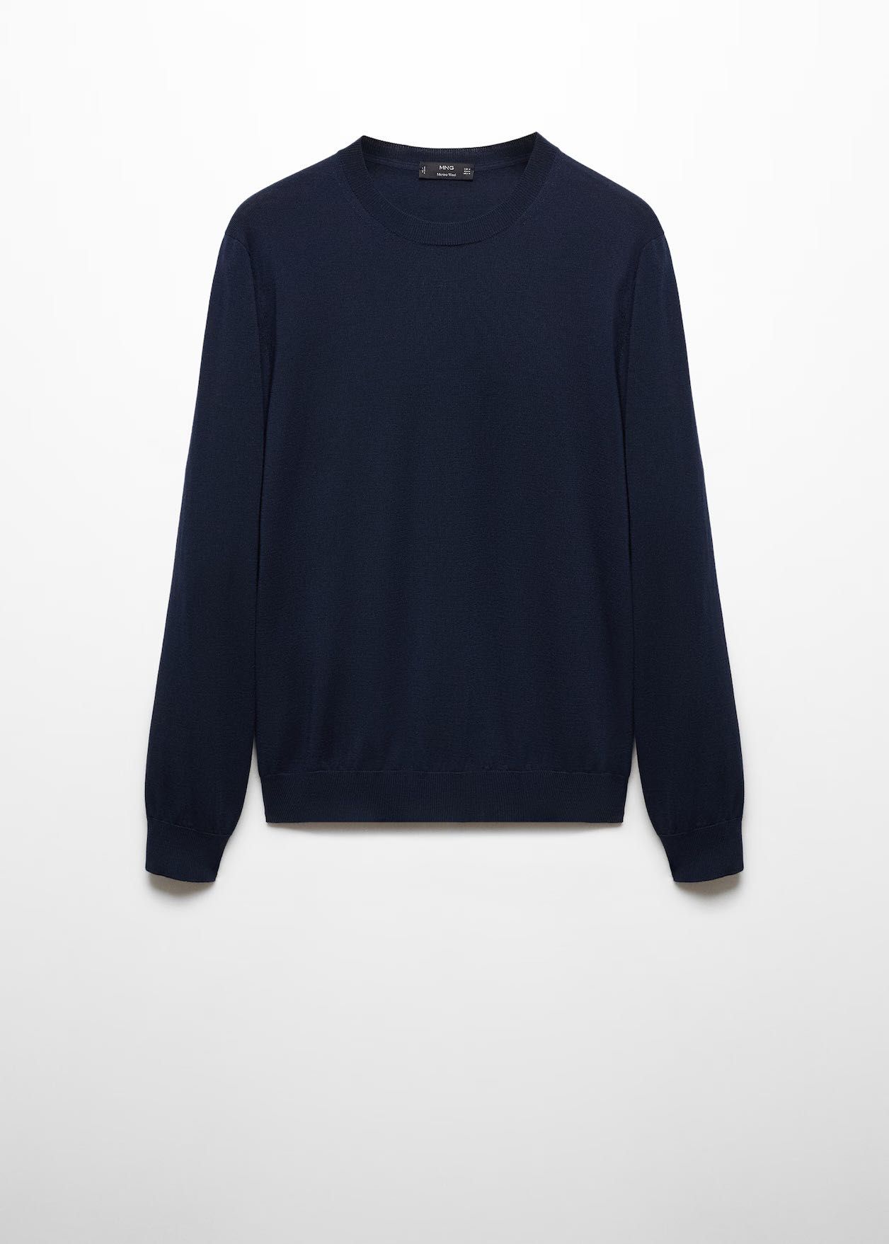 НОВ мъжки пуловер Mango L размер 100% merino wool