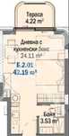 Едностаен апартамент в Китен 475 - 16798