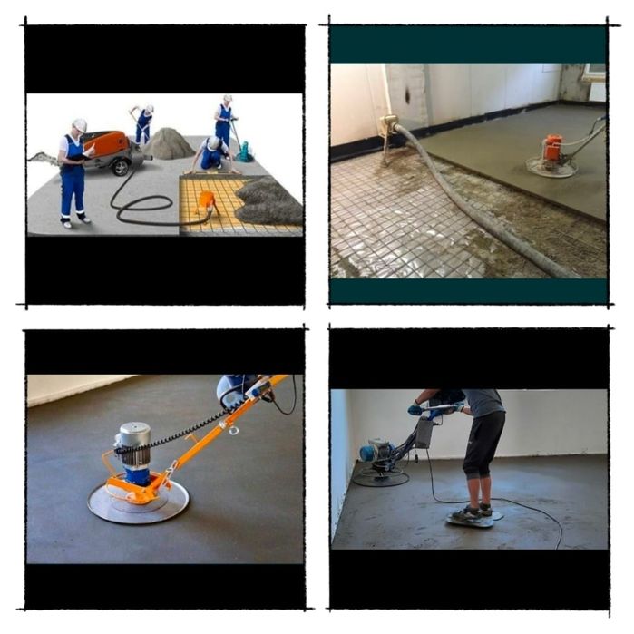 Полусухая стяжка лазером под маяк