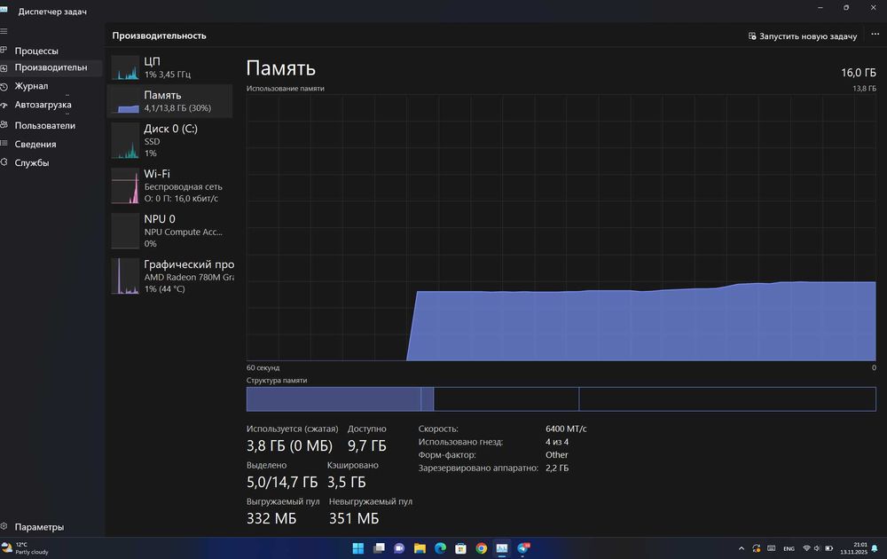 lenovo 14 8845H w/Radeon 780M Graphics 3.80 GHz