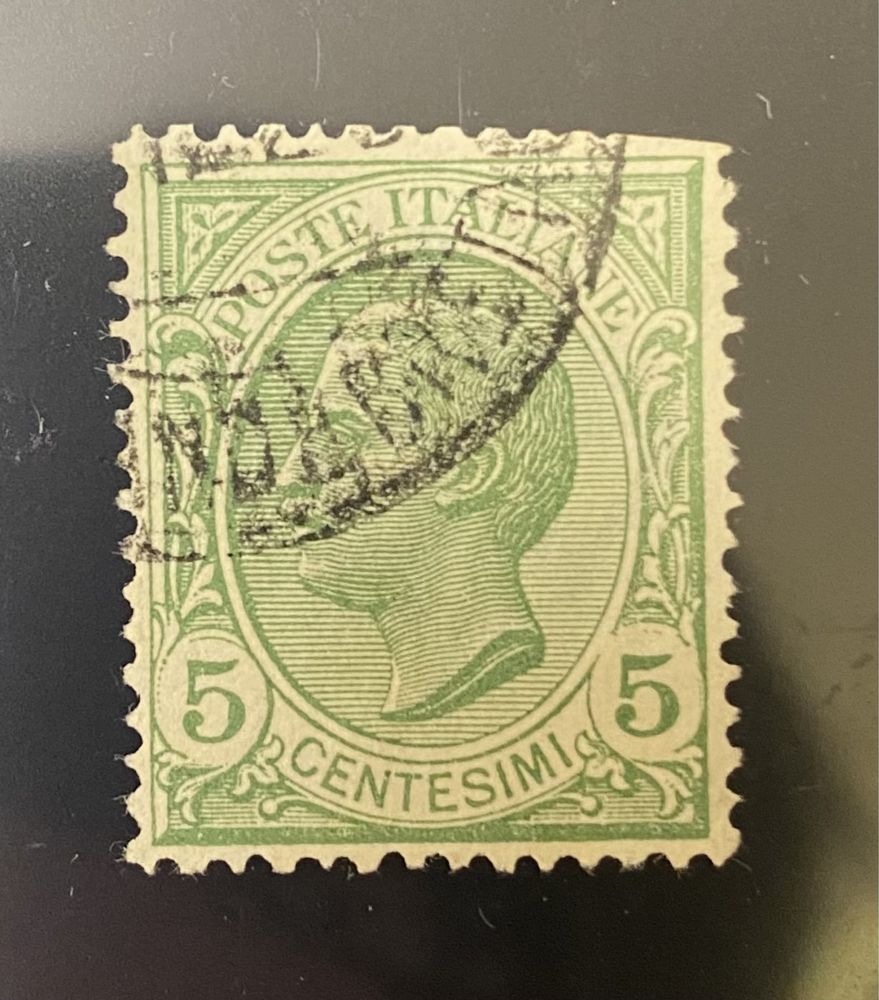 Timbru Regatul Italiei de colecție, 1921, 5c, verde