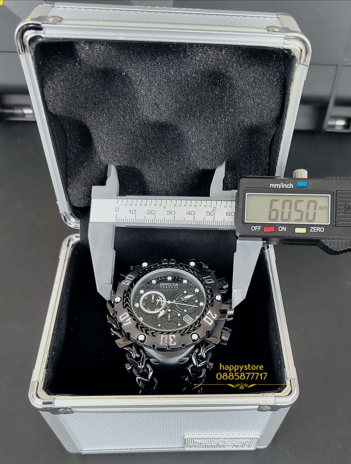 часовник INVICTA Gladiator Black 60 mm, Инвикта нов