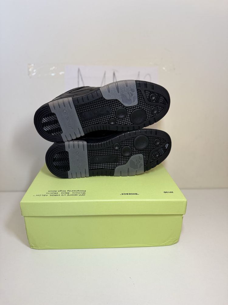 Adidasi Off-White Out Of Office Lace-Up Sneakers full black
