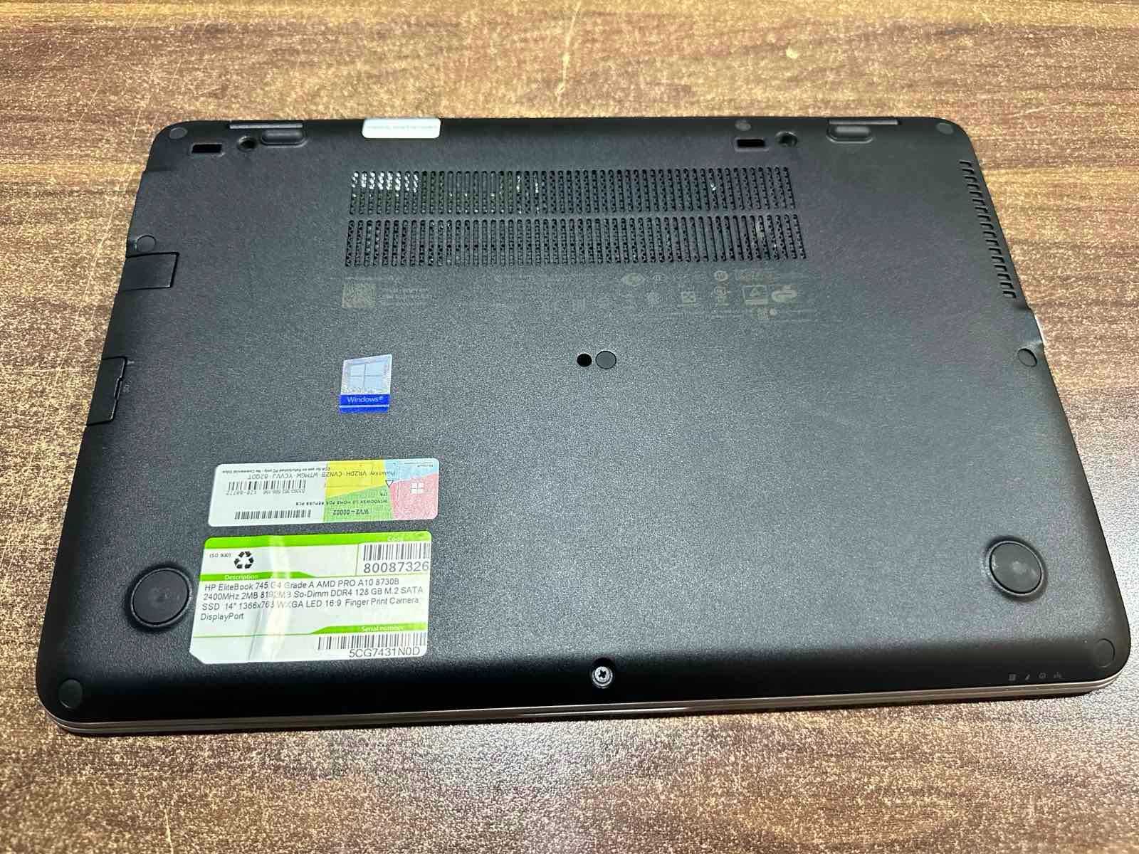 HP EliteBook 745 G4, AMD Pro A10, 8gb Ram, 128gb SSD