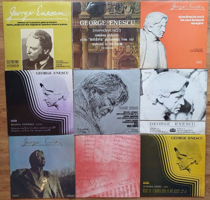 Discuri Vinil Cintece Patriotice Colinde G. Zamfir George Enescu Basme