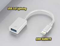 OTG преходник за iPhone Lightning/USB 3.0 Нов