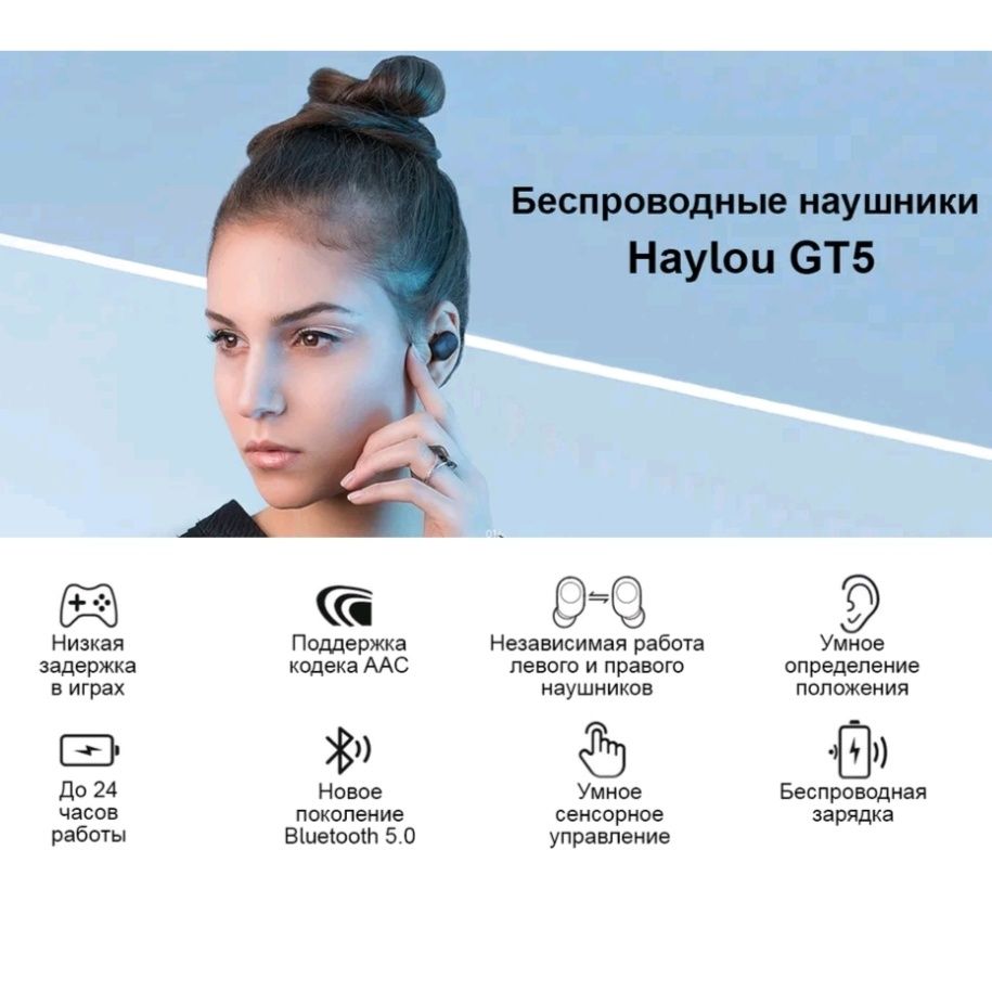 Беспроводные Bluetooth-наушники Haylou GT5