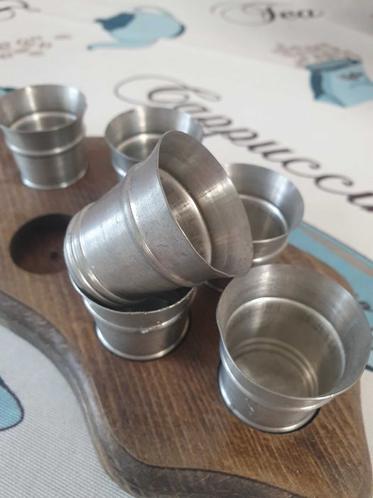 Set pahare shoturi din Zinc 92% cu stampila