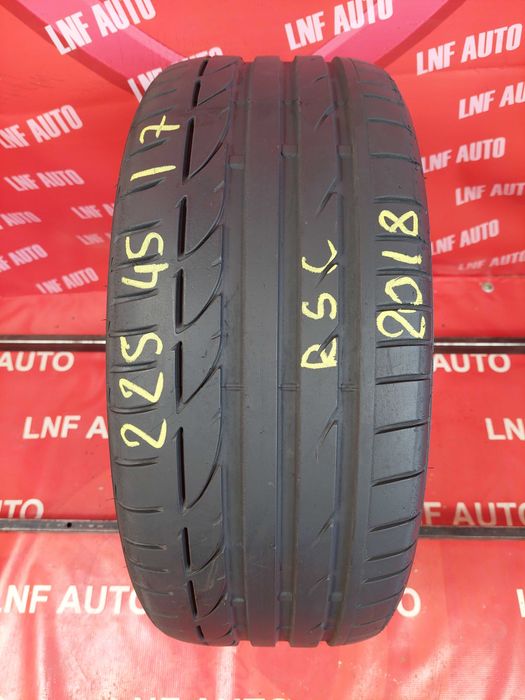 1 Anvelopa de VARA - 225/45/17 - Bridgestone - 5.9 MM - DOT 2018 RFT
