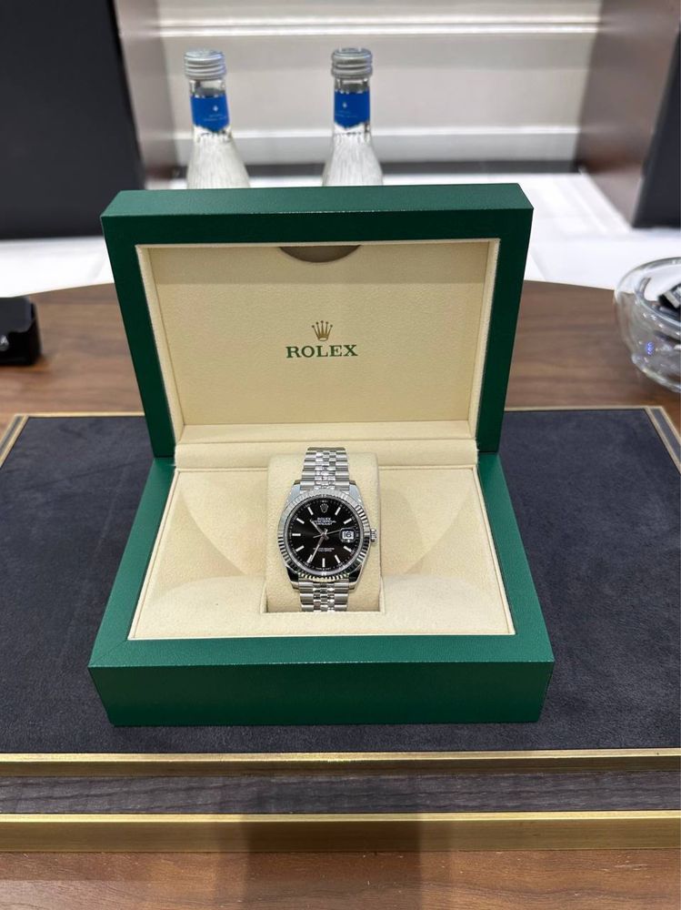Rolex Datejust 41mm Steel and White Gold 126334 Black Dial