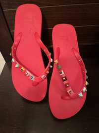 червени сандали за лятото(предлага се и в черен цвят)