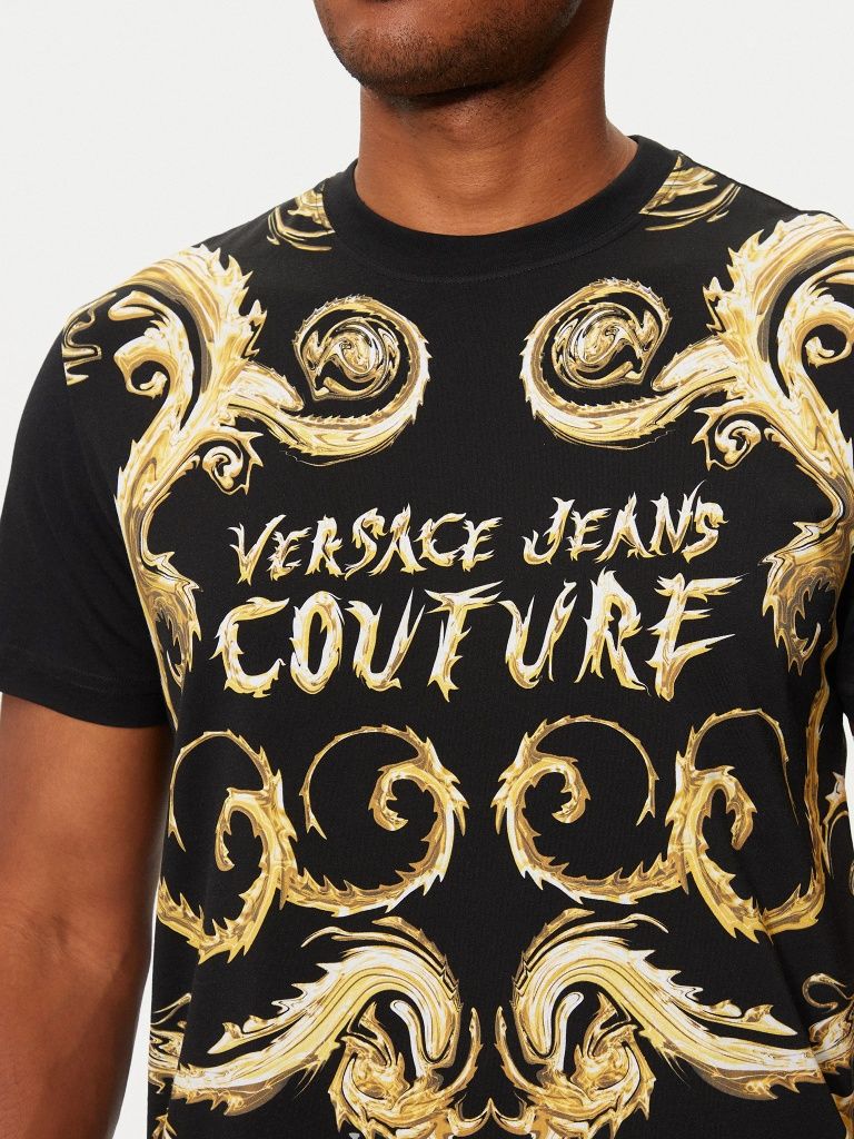 Мъжка тениска Versace Jeans Couture Black T-shirt with logo