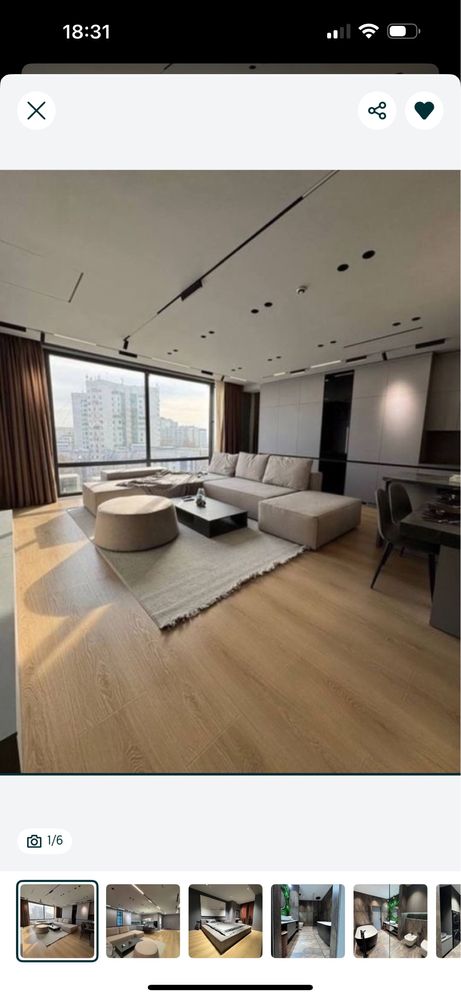 Сдаётся Новая Квартира в Жк U-tower