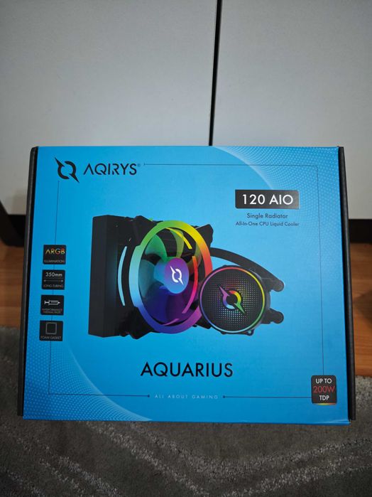 Cooler CPU cu lichid AQIRYS Aquarius 120 AIO ARGB Black  garantie 2027