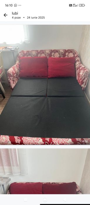 Vând canapea extensibila se face pat ! Urgent ...300 lei .