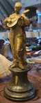 Statueta veche stil Art Nouveau, bronz si marmura