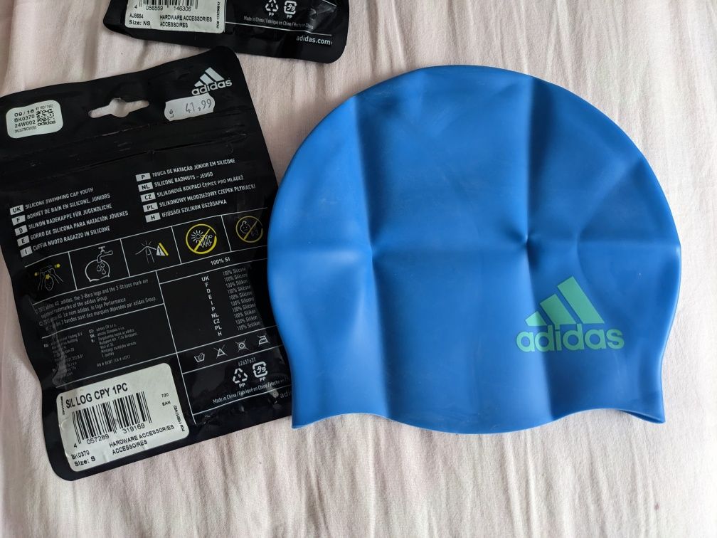 Casca pentru înot din silicon Adidas pentru copiii