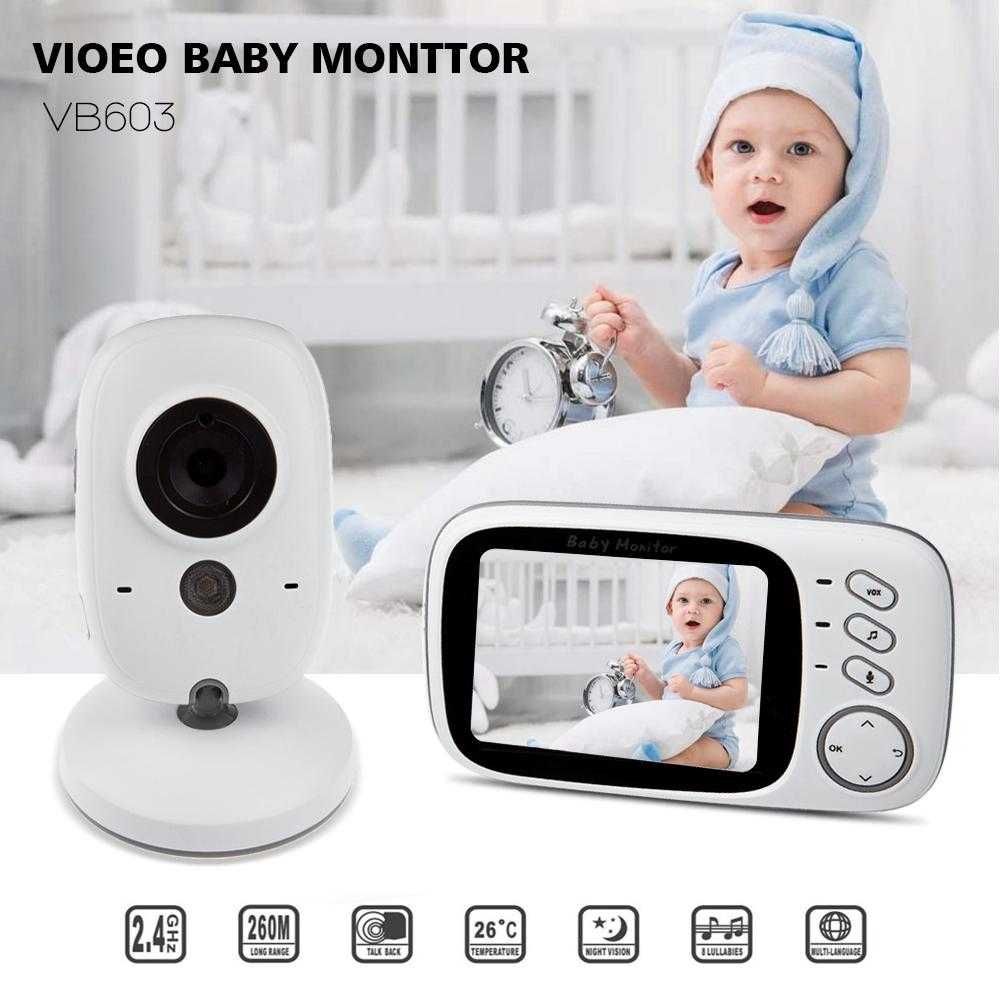 Видео-радио няня. Ночное видение, темпер. Baby monitor VB603 Оригинал!