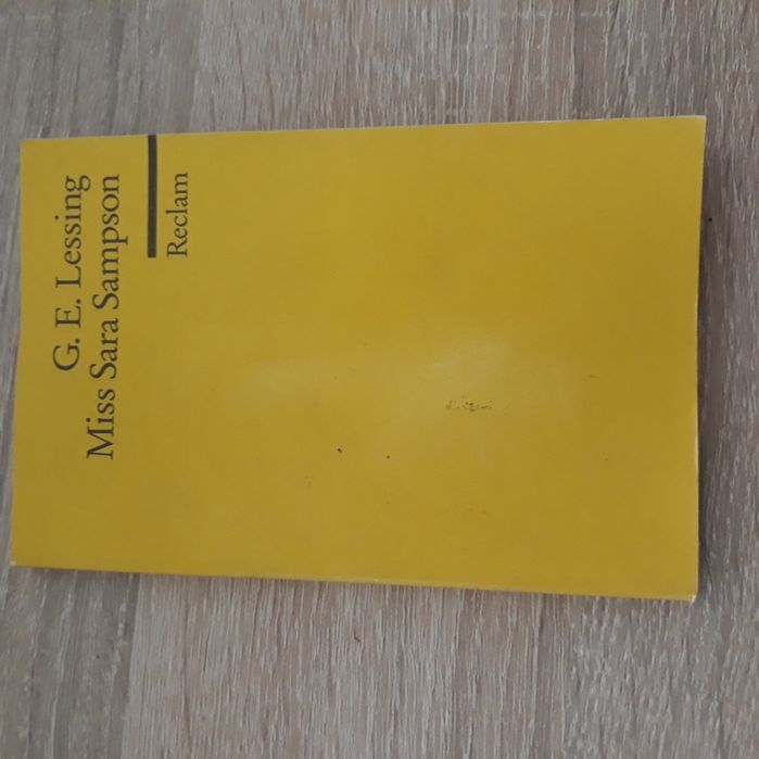 Carte "Miss Sara Sampson" de G. E. Lessing